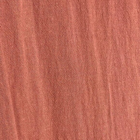 Nicole Miller New York Tiered Linen Blend Dress Mauve Sleeveless L - Picture 4 of 15